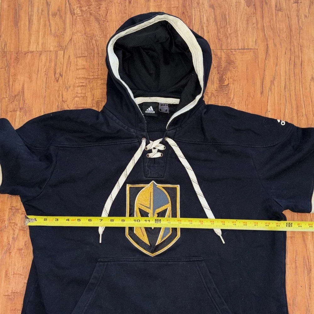 Adidas Vegas Golden Knights Mens XL Lace Up Hoodie Black Hockey Sweatshirt